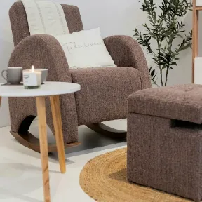 Andaz Rawhide upholstered chair