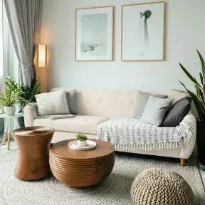 Betty Oatmeal upholstered sofa