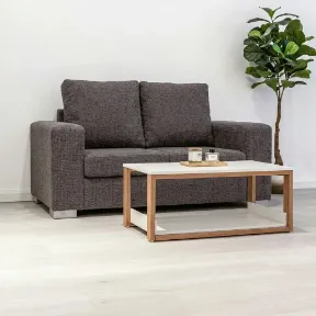 Bruno Gunmetal upholstered sofa