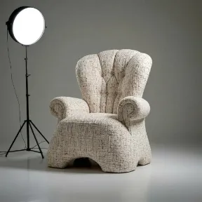 Bruno Pumice upholstered chair