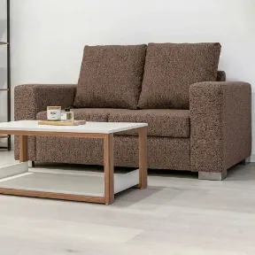 Bruno Rattan upholstered sofa