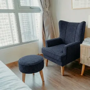 Everest Denim upholstered chair