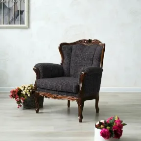 Kyoto Flannel upholstered chair