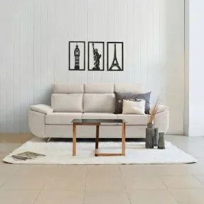 Lauren Cream upholstered sofa