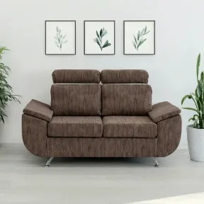Luscious Cognac upholstered sofa