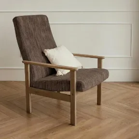 Luscious Cognac upholstered chair