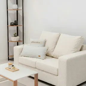 Luxor Ivory upholstered sofa