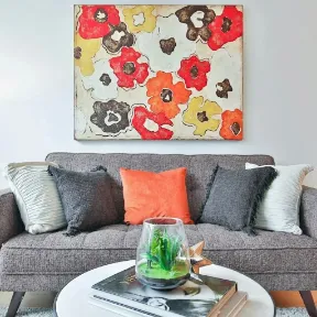 Magnus Silver upholstered sofa