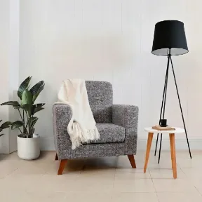 Magnus Silver upholstered chair