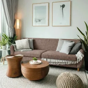 Morpheus Beige upholstered sofa
