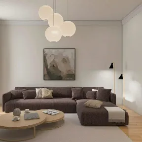 Morpheus Mink upholstered sofa