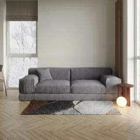 Morpheus Nickel upholstered sofa