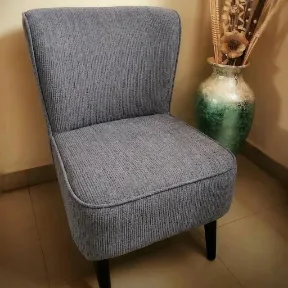 Morpheus Nickel upholstered chair