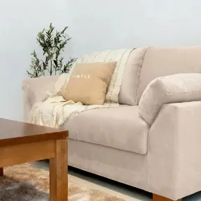 Mystique Bone upholstered sofa