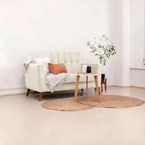 Mystique Cream upholstered sofa