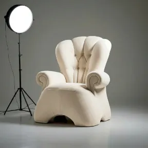 Mystique Cream upholstered chair