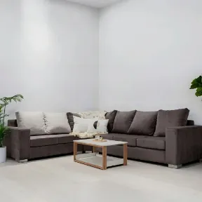 Mystique Mushroom upholstered sofa