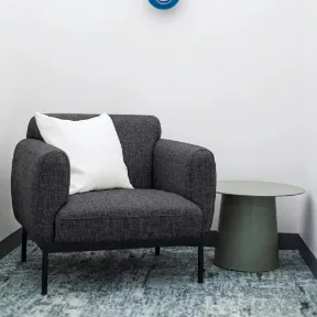 Nile Flannel upholstered chair