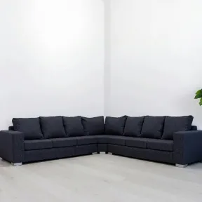 Nile Navy upholstered sofa