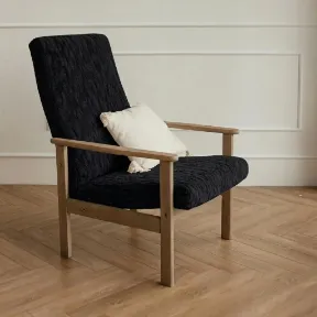 Octavian Black upholstered chair