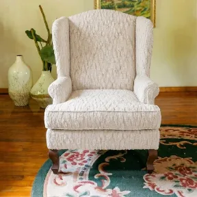 Octavian Cream upholstered chair