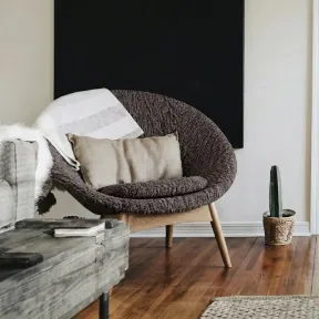 Octavian Mink upholstered chair