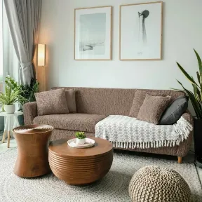 Octavian Oatmeal upholstered sofa