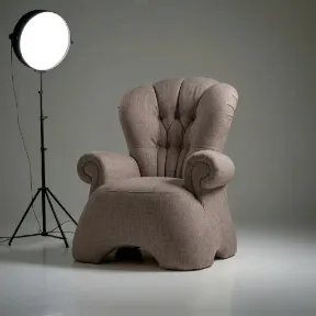 Samantha Taupe upholstered chair