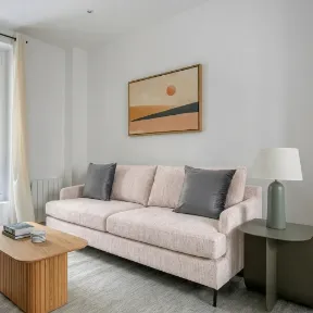 Sophia Cream upholstered sofa
