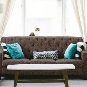 Sophia Rawhide upholstered sofa