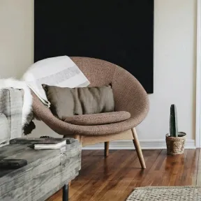 Supreme Rawhide upholstered chair