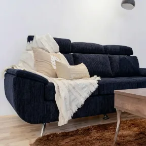 Thor Navy upholstered sofa