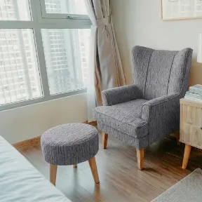 Thor Silver upholstered chair