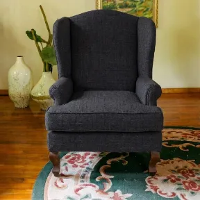 Topanga Charcoal upholstered chair