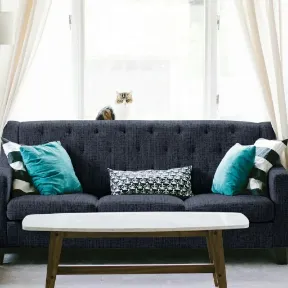 Topanga Denim upholstered sofa