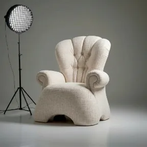 Topanga Ivory upholstered chair