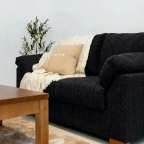 Vivian Black upholstered sofa