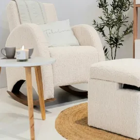Zelda Bone upholstered chair