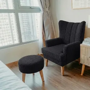 Zelda Caviar upholstered chair