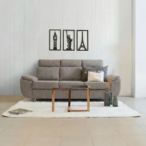 Zelda Oatmeal upholstered sofa