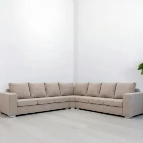 Dominator Oatmeal upholstered sofa