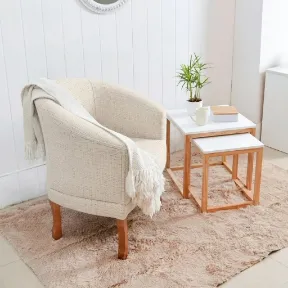 Victoria Ivory upholstered chair