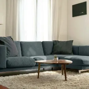 Modern Velvet Slate upholstered sofa