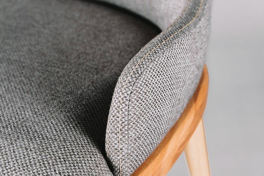 bar stool fabric closeup