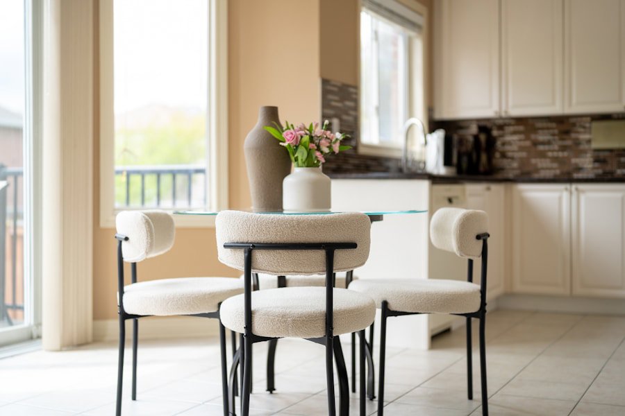 boucle chair interior