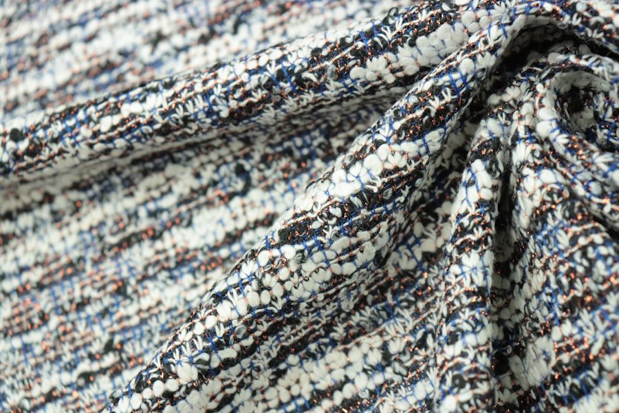 boucle fabric texture close-up