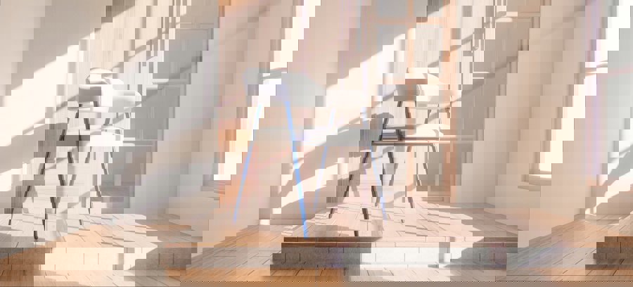 bright living room armchair