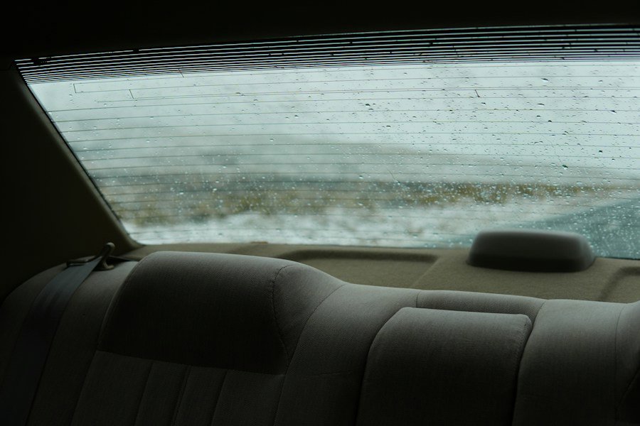 car back seat interior