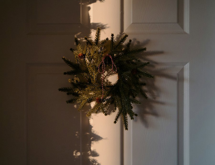 cozy entryway door