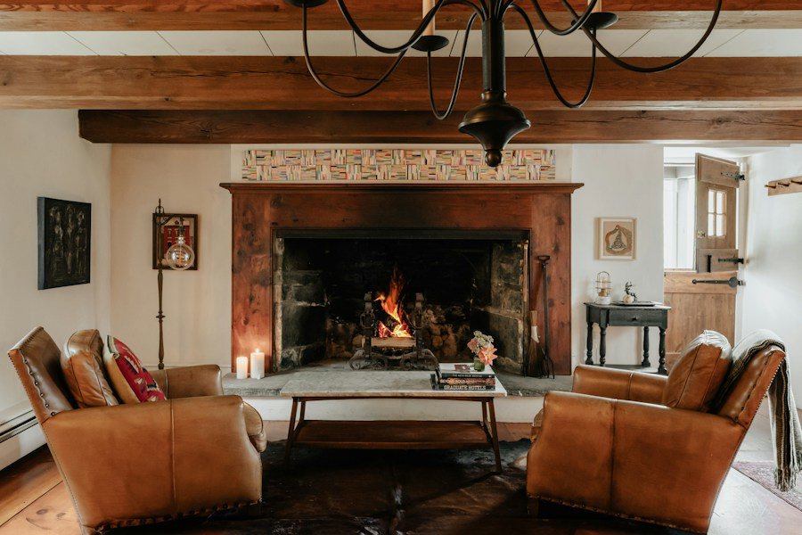 cozy fireplace living room